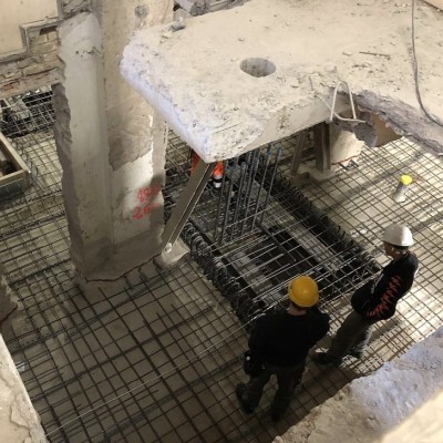 Neue Fundamente für die Erdbebenwände