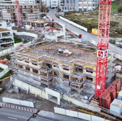 Vogelperspektive Baustelle