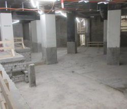 Boden Ebene B2 nach Rückbau nichttragender Bauteile