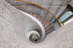 Oben Ansicht Wendeltreppe