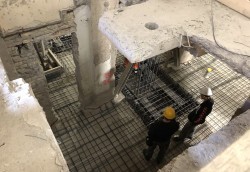 Neue Fundamente für die Erdbebenwände