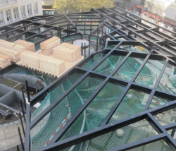 Installationsplatz auf Parkhaus Steinmühleplatz