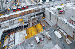 Teilprojekt II, Baugrubensicherung Südkopf