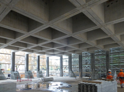 Auditorium: Bauzustand nach dem Ausschalen