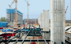 Teilprojekt II, Reiterbau, Montage der Wabenträger